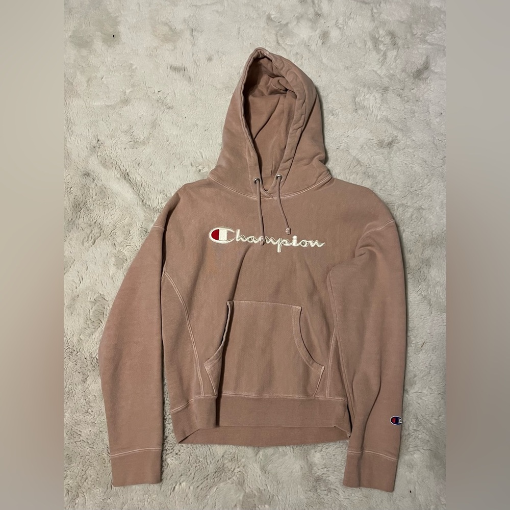 Salmon Pink Champion Hoodie